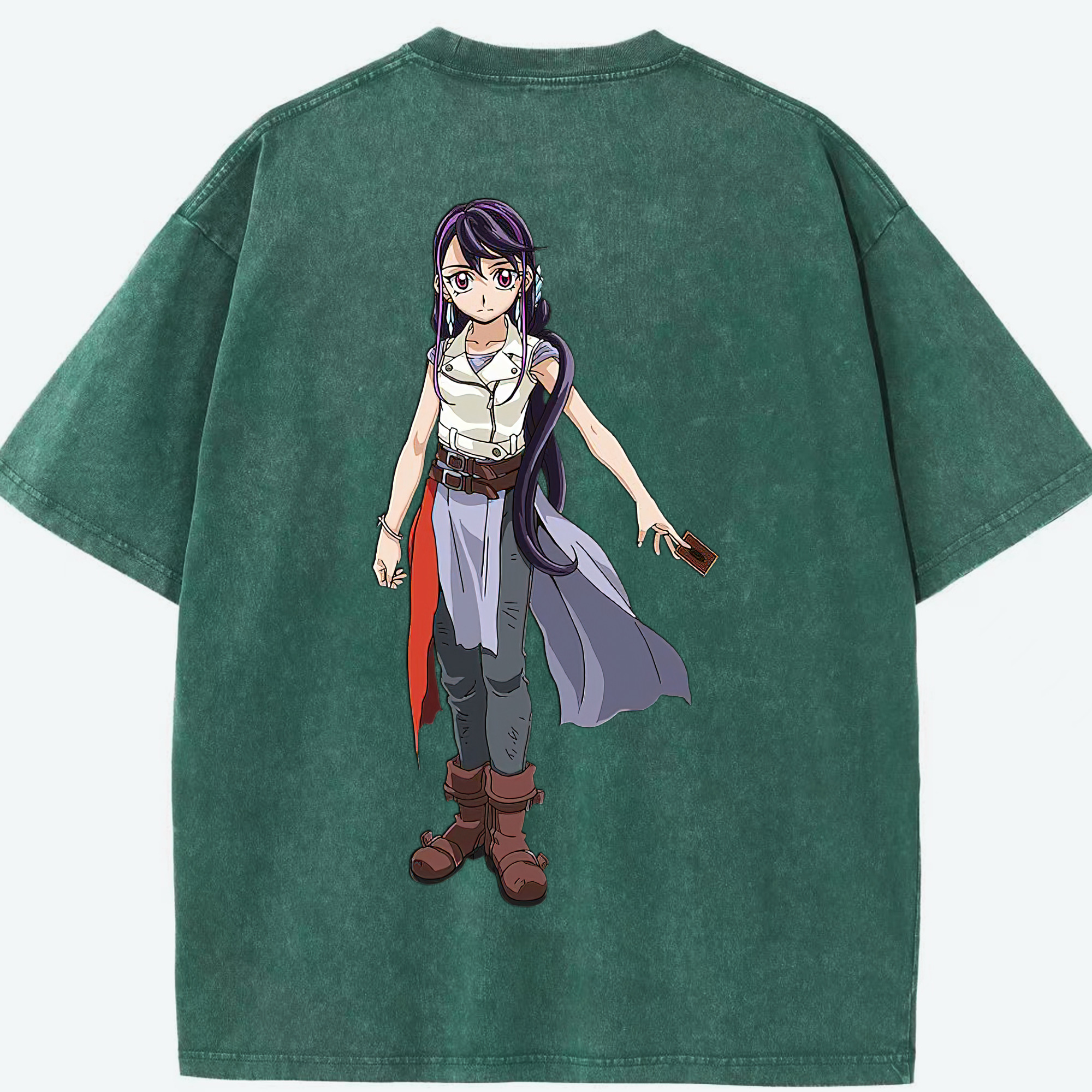 （画像用） 遊☆戯☆王 Yu-Gi-Oh! 綿100% ヴィンテージ風 半袖Tシャツ（背面プリント）